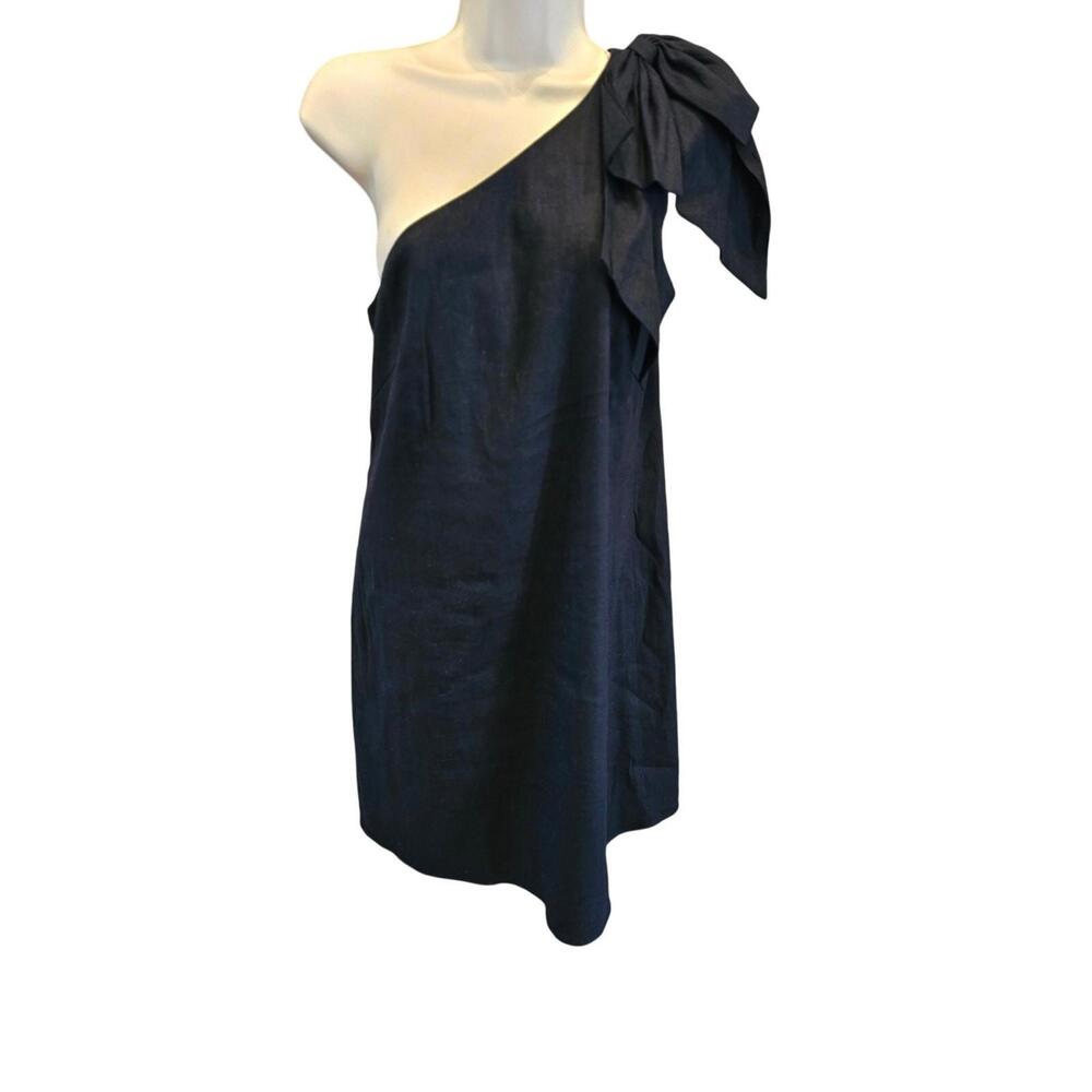 NWT Antonio Melani One-Shoulder Dress with Bow Detail